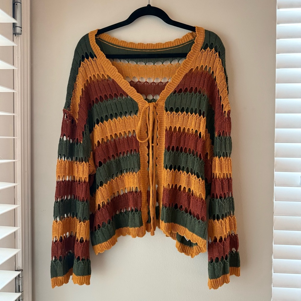 Striped Multicolor Knit Sweater